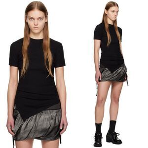 NWT ANDERSSON BELL Black Cindy Asymmetric T-Shirt